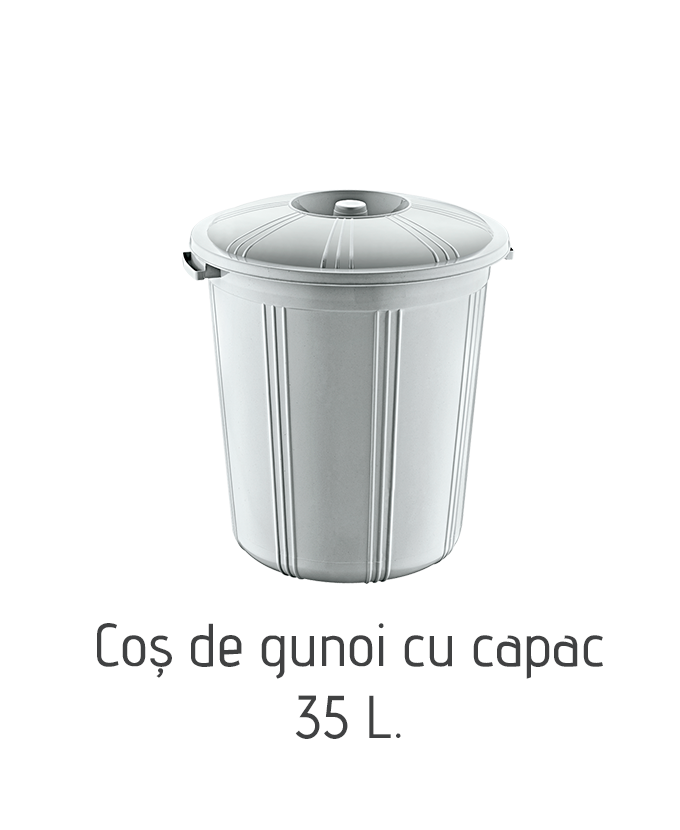 Coș de cunoi cu capac AK216, 35 L