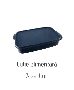 Cutie alimentară cu 3 secțiuni AK615