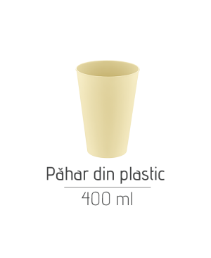 Păhar din plastic AK520, 400 ml