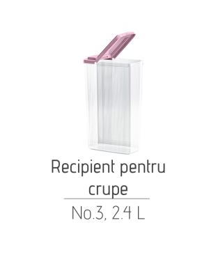 Recipient pentru crupe No.3, 2.4 L