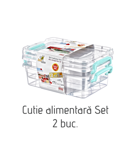 Cutie alimentară Set 2 buc. AK266, (2.2 Lt)