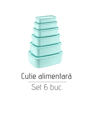 Cutie alimentară Set AK525, 6 buc