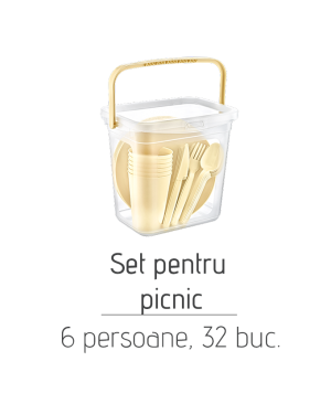 Set pentru picnic pentru 6 pesoane, 32 buc