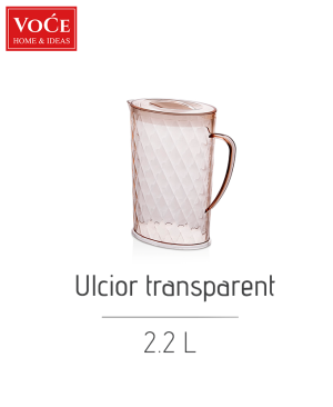 Ulcior transparent cu capac VC068, 2.2 L