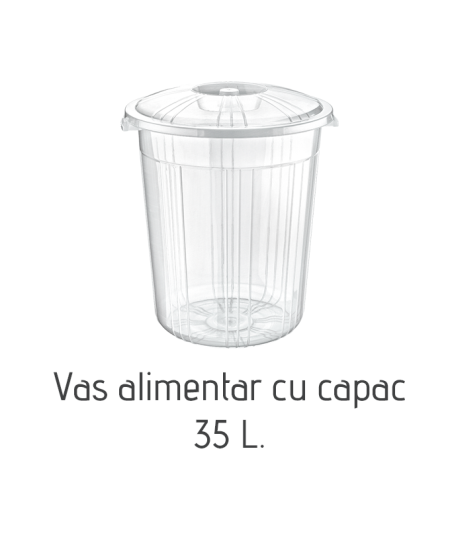 Vas alimentar cu capac AK278, 35 L