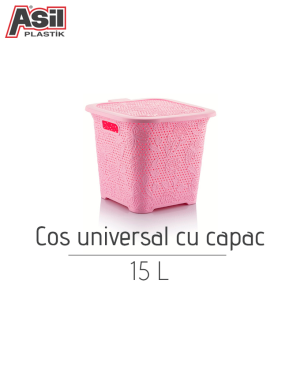 Coș universal cu capac Asil312, 15L