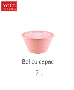 Bol cu capac din plastic VC220, 2L