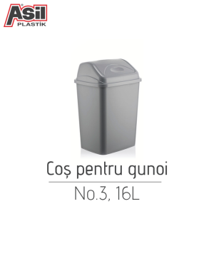Coș de gunoi No.3 Asil293, 16 L