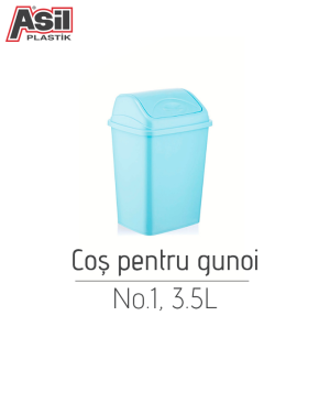 Coș pentru gunoi No.1 Asil291, 3.5L