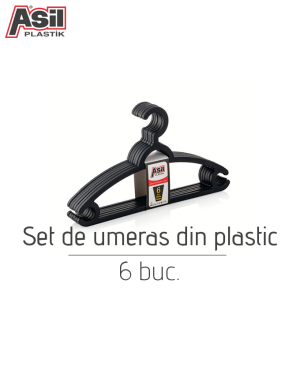 Umeraș din plastic Asil482, 6 buc