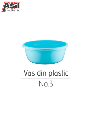 Vas din plastic No.3 Asil106