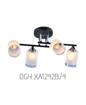 Corp de iluminat DGY XA1242B/4 BK+CR E27