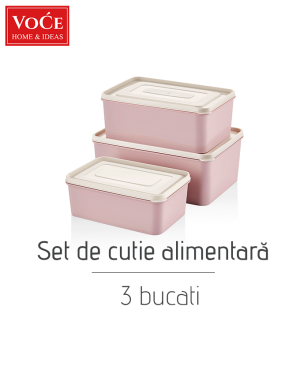 Set de cutie alimentară din plastic VC330, 3buc