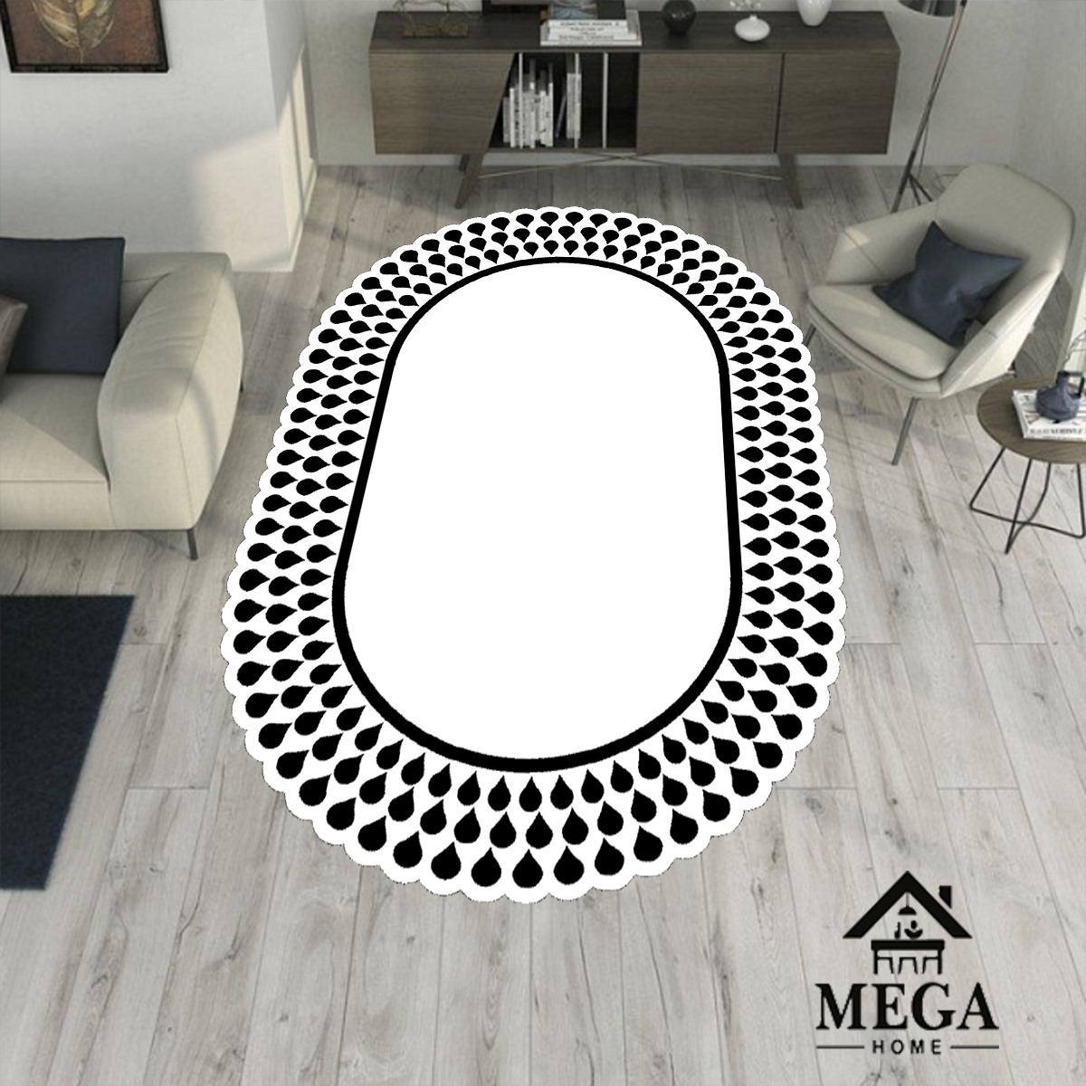 Covor Digital *black and white*