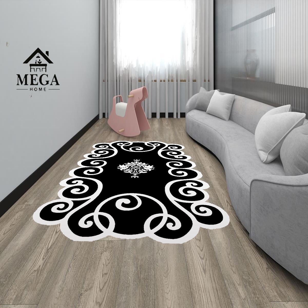 Covor Digital *black and white*