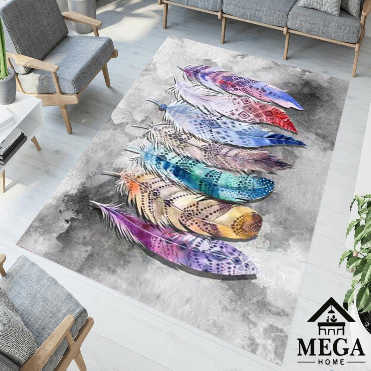 Covor Digital *grey and colorful*