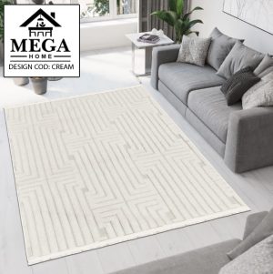 Covor DİKTÖRTGEN KREM Welsoft