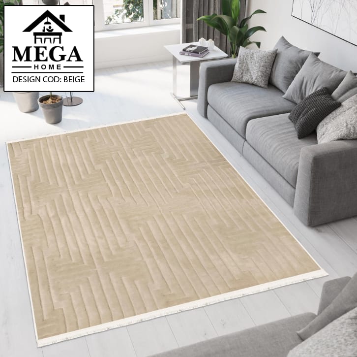 Covor DİKTÖRTGEN BEJ Welsoft