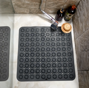 Covoraș baie cu ventuze 54×54 cm Massage RedRose