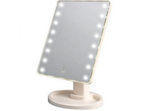 Oglindă cu suport și iluminare LED