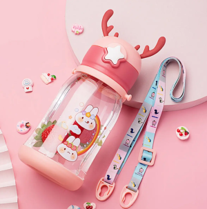 Sticla cu tetina, sticla pentru copii cu cornite