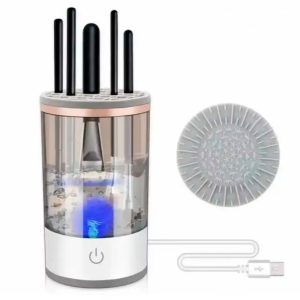 Aparat automat pentru curățarea pensulelor de machiaj