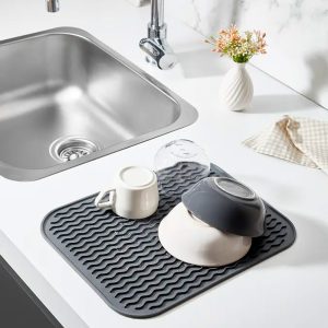 Covoraș pentru uscat vesela – 36 × 28 cm, silicon