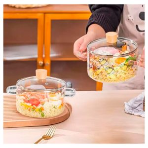 Cratiță din sticlă cu capac – 3,5 litri 