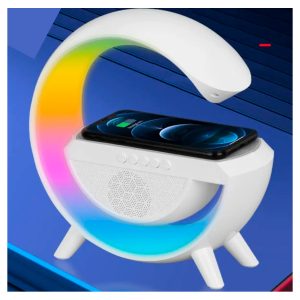 Lampa cu boxă Bluetooth și încărcare wireless pentru telefon 