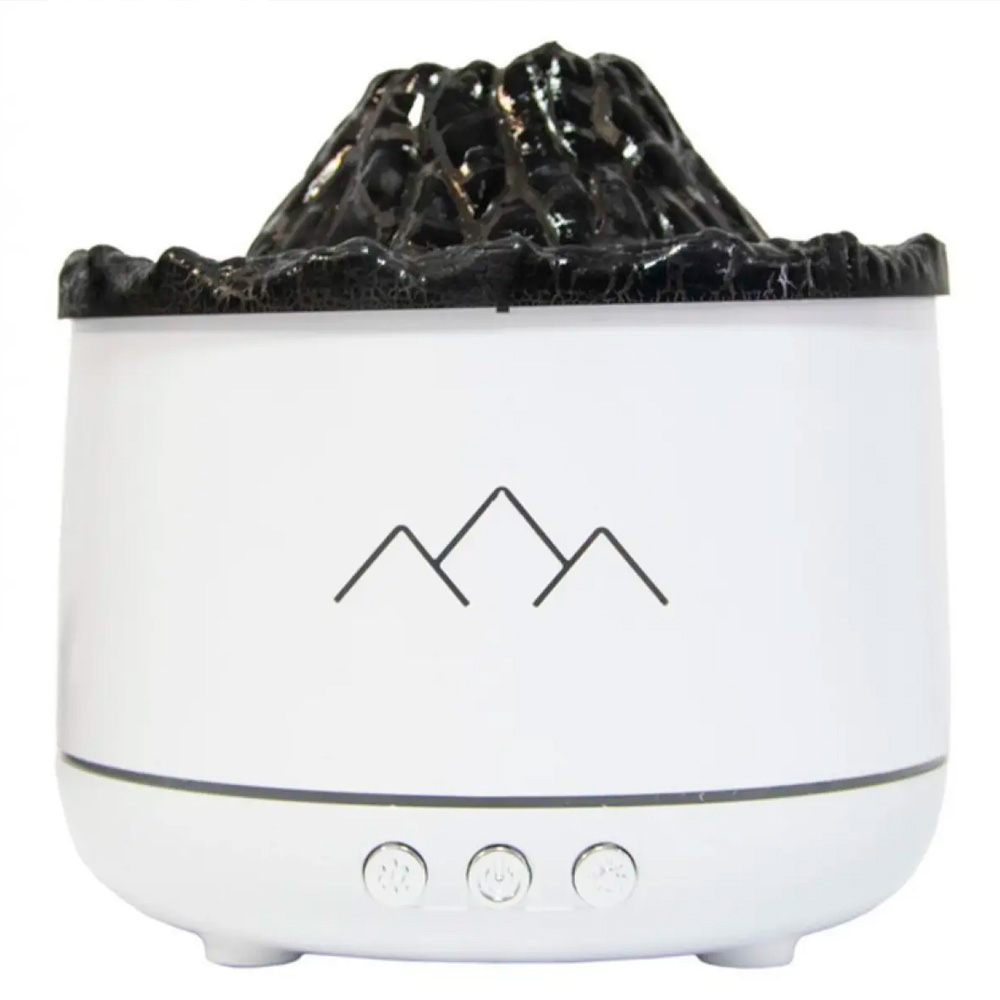 Umidificator de aer „Vulcan” – 260 ml, iluminare LED, alb