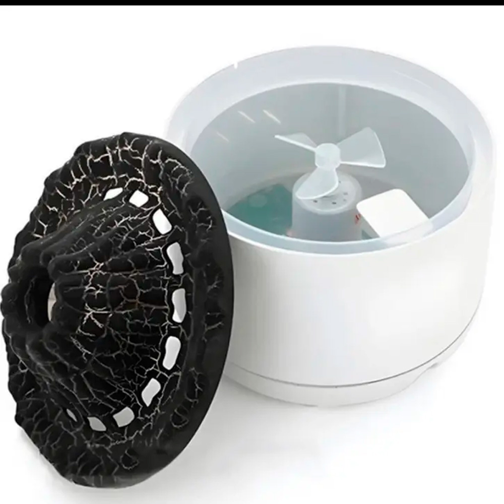 Umidificator de aer „Vulcan” – 260 ml, iluminare LED, alb - imagine 2