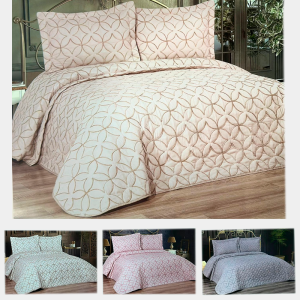 Cuvertură de Pat cu 2 Fețe de Pernă 250x260 cm – Cratos