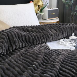 Pătură 200x230 cm – L&M Home Textile _ Antracit