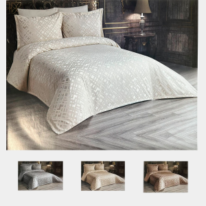 Set Cuvertură 240x260 cm cu 2 Fețe de Pernă – Sezen